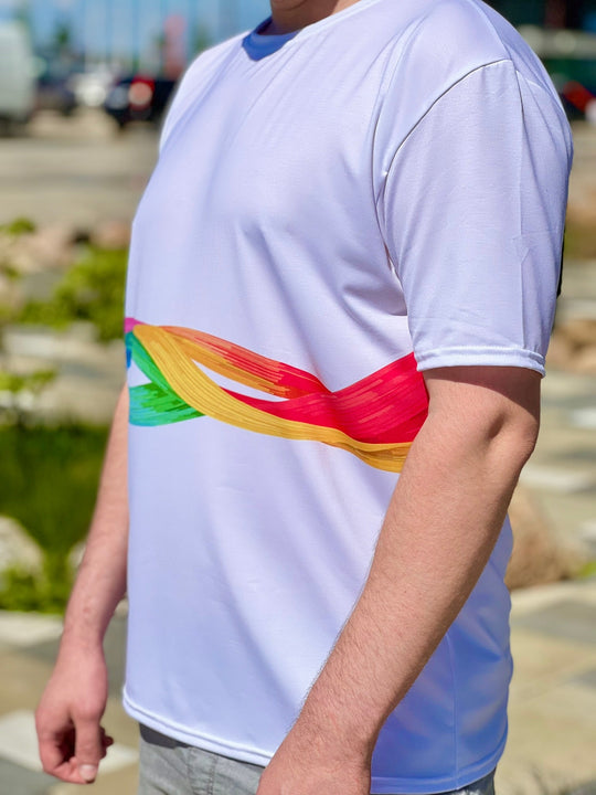 Men's Athletic Rainbow Threads T-Shirt