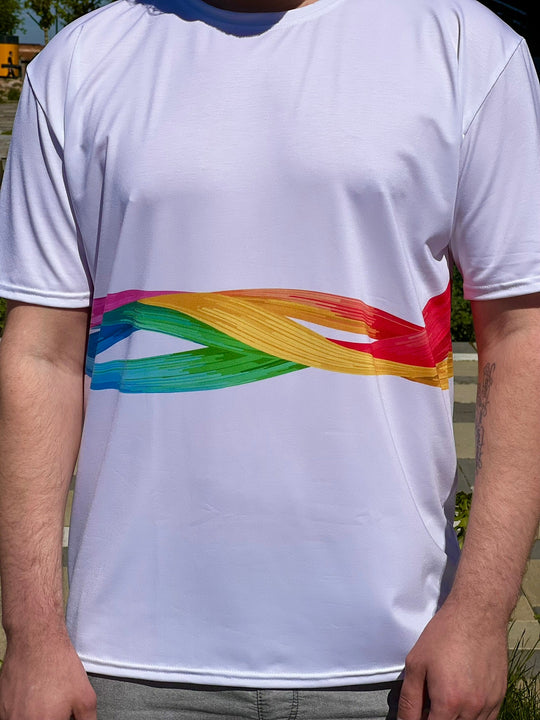 Men's Athletic Rainbow Threads T-Shirt