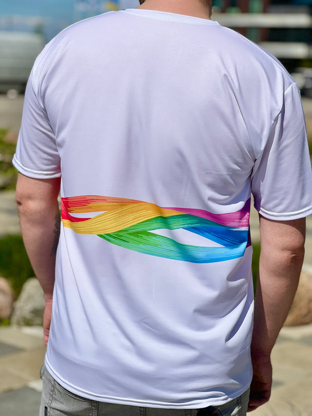 Men's Athletic Rainbow Threads T-Shirt