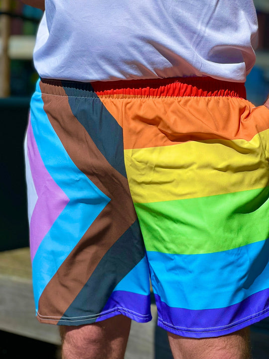 Pride Flag - Recycled Swim Trunks