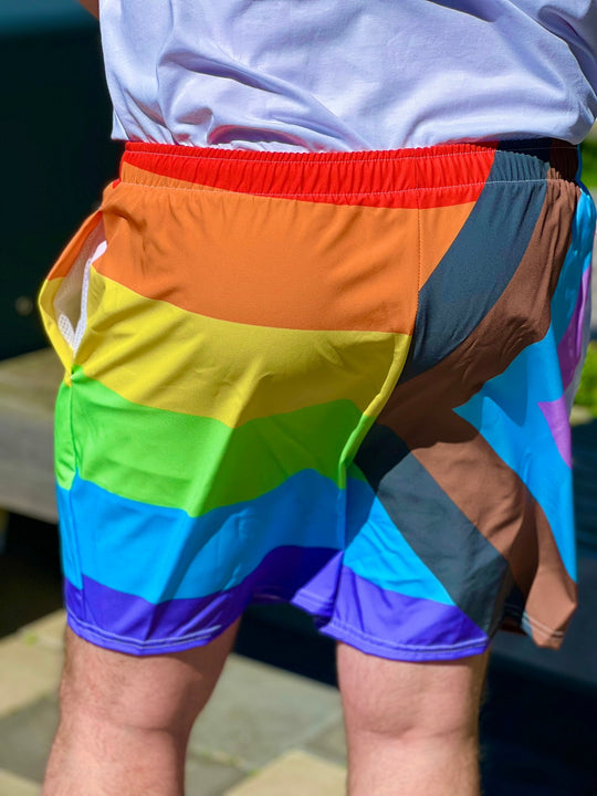 Pride Flag - Recycled Swim Trunks